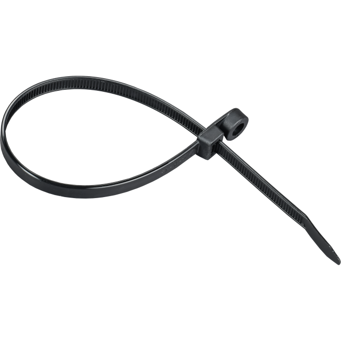 Хомут IEK UHH12-D048-300-100-K02 4,8х300мм P6,6 с винтовым креплением черный (уп.100шт)