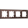 Рамка 4-м IEK BRITE РУ-4-2-БрТБ BR-M42-G-K45