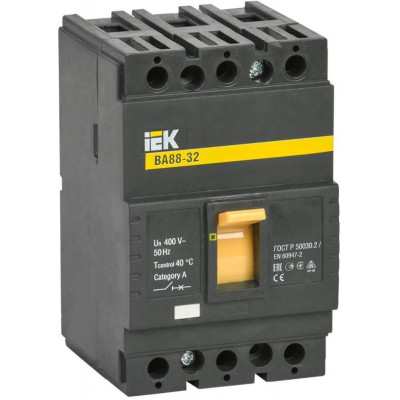 Выключатель автоматический IEK 3Р 50А 25кА ВА 88-32 SVA10-3-0050